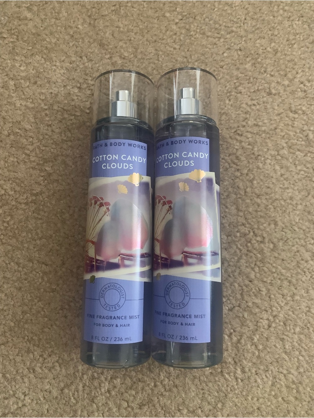 Bath & Body Works Cotton Candy Clouds Fine Fragrance Mist - Lavender Purple